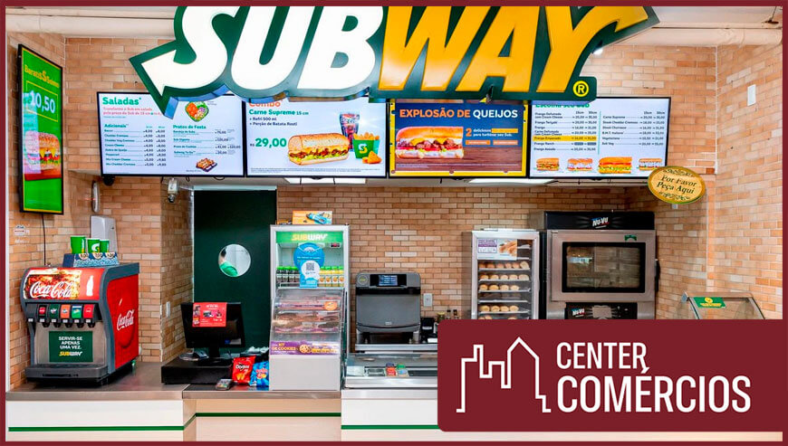 REPASSO FRANQUIA SUBWAY SHOPPING ZONA SUL